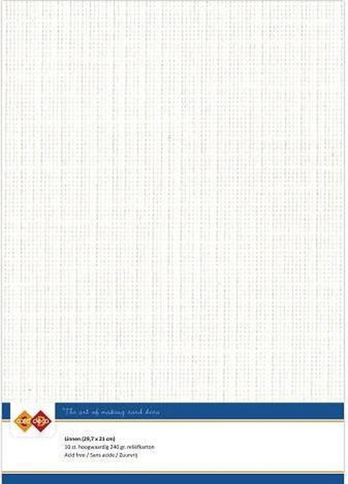 Linnenkarton - A4 - Gebroken wit