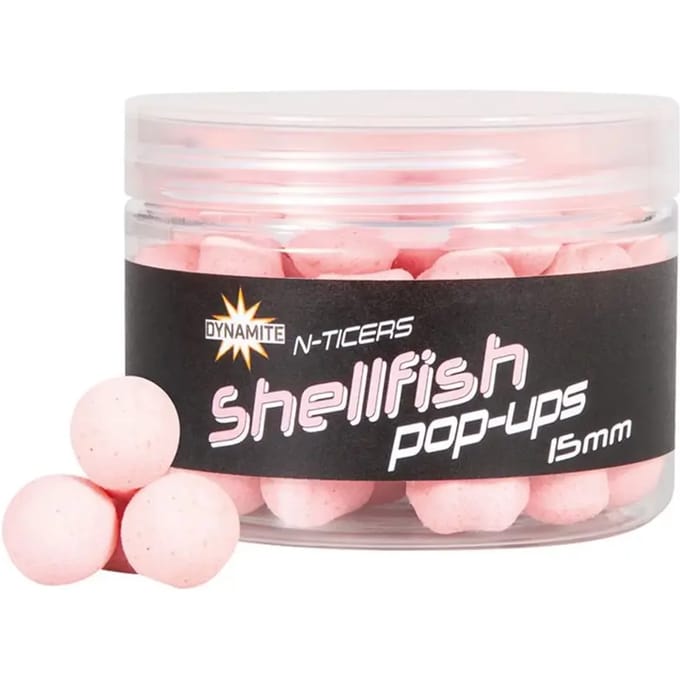 Drijvende boilies Dynamite Baits N-ticers Shellfish 12MM