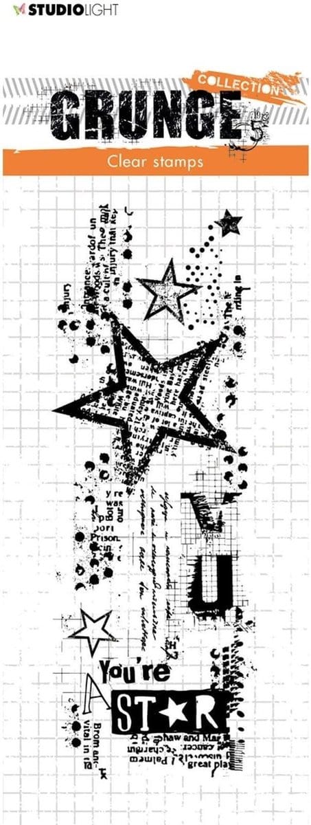 Stempel - Clear stamp - Studio Light - 148x52,2mm Grunge 3.0 nr.411