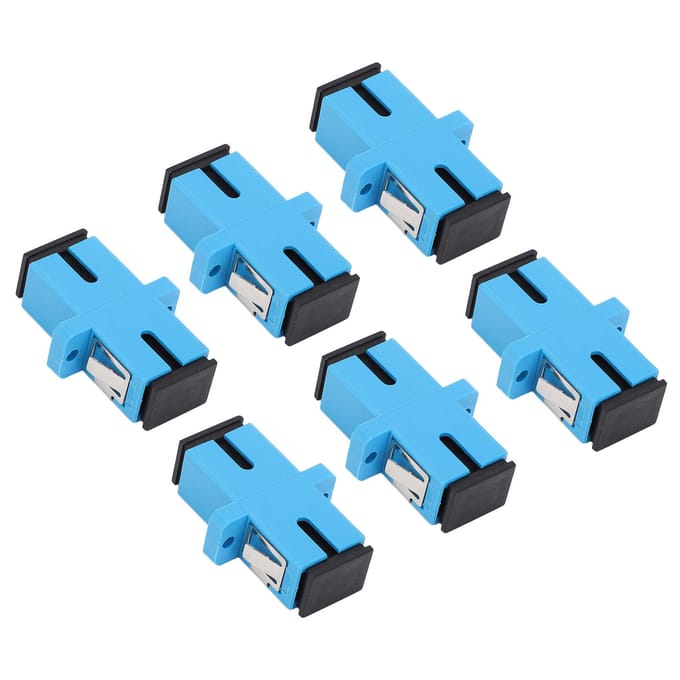 50 stuks glasvezeladapter SC UPC Simplex Singlemode Koppeling Internet Connector Gereedschap blue