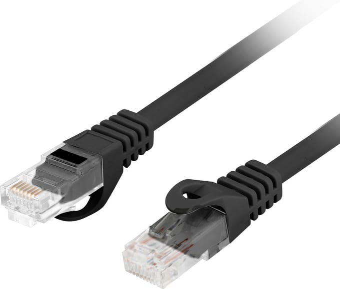 Lanberg - Cat6 UTP Ethernet-netwerkkabel 2 m zwart PCU6-10CU-0200-BK