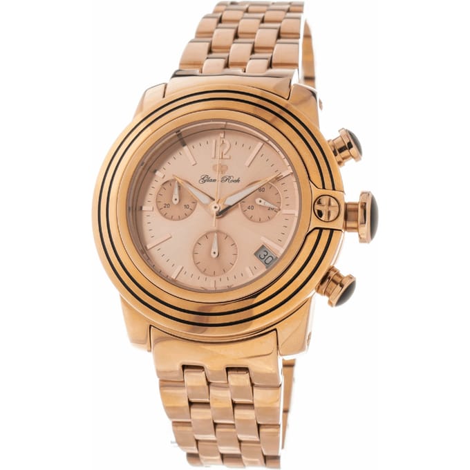 Horloge GLAM ROCK GR31112. Kwarts, Kleur roze. Kobieta. beige