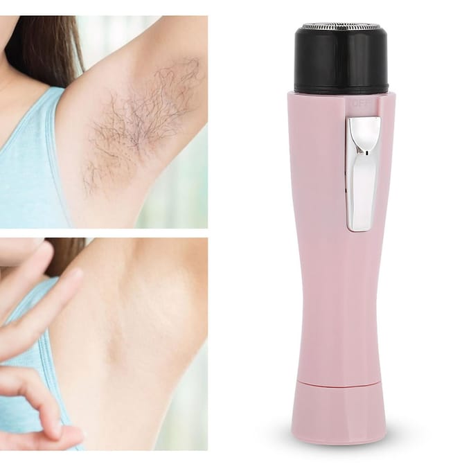 Mini épilateur électrique étanche pour femmes, rasoir portable pour le corps white