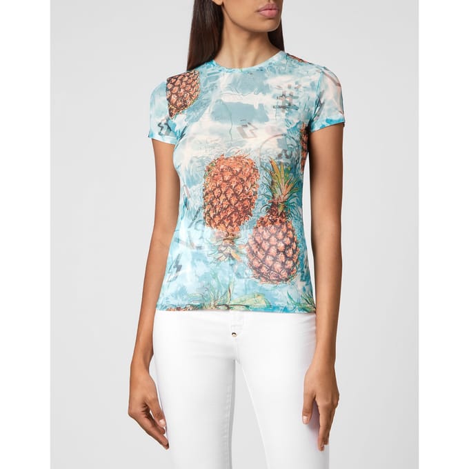 T-Shirt Ronde Hals Pineapple Skies