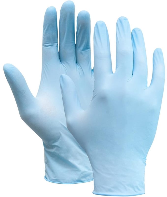 M-Safe 4161 disposable latex handschoen maat M/8