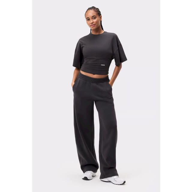 STRONGER - wide sleeve tee - Training t-shirt korte mouw dames - Antraciet
