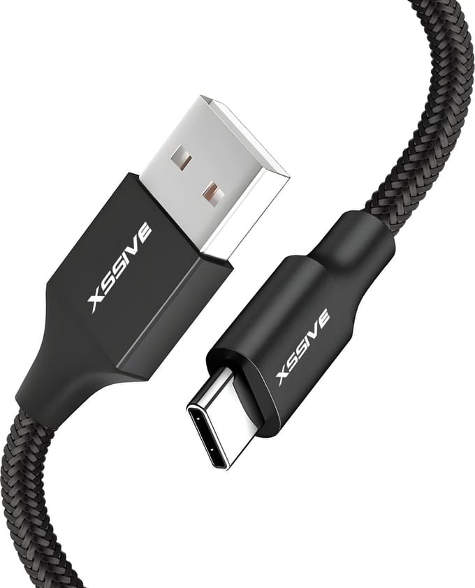 Lange USB-A naar USB-C Kabel 3 Meter - Quick Charge - 5x Langere Levensduur - Sterke USB naar USB C Kabels - Snellader - Origineel Xssive