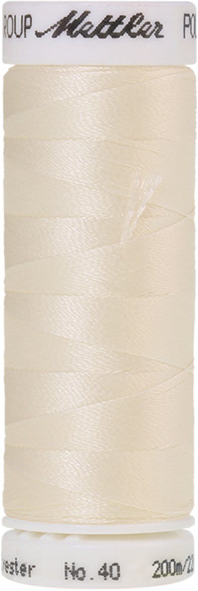 Mettler borduurgaren - Wit - Nr 101 - Polysheen - 200 meter