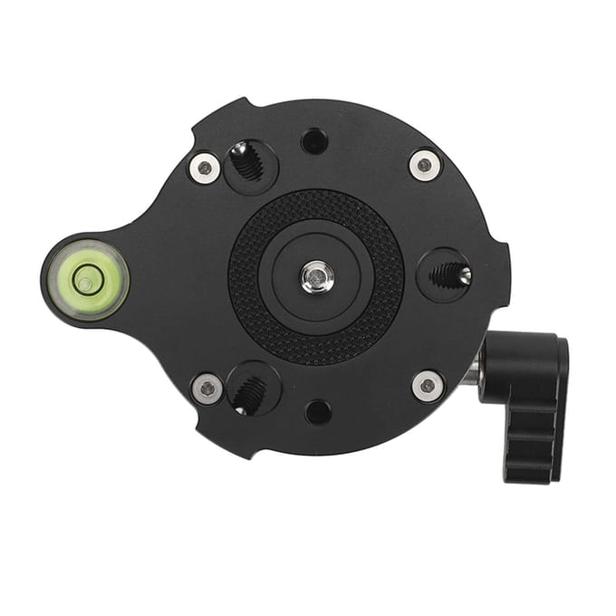 Statiefkop Nivelleerbasis Camera Waterpas Statief Nivelleerbasis Halve Bol met Gecompenseerde Waterpas black
