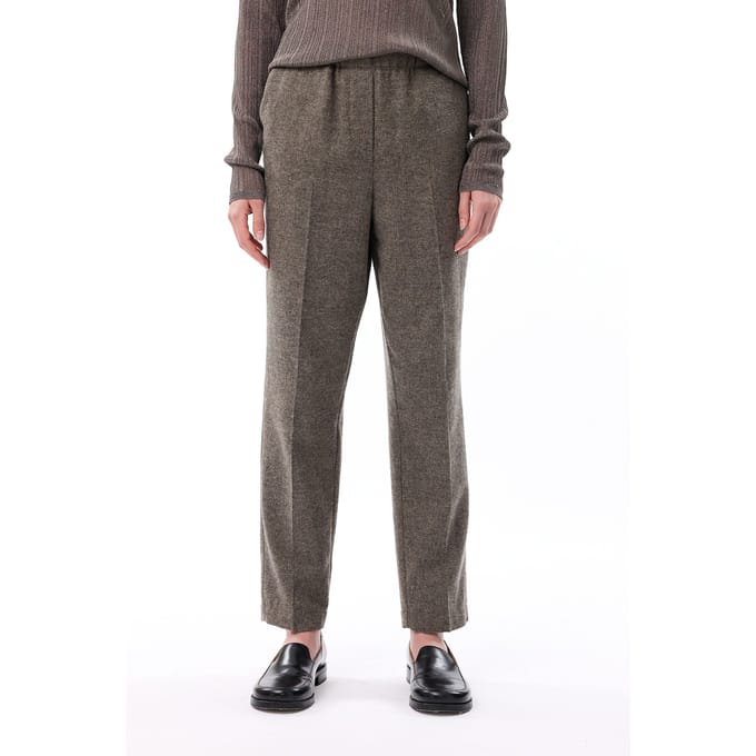 Knitted Rose Pants Taupe Größe: S | Straight Jeans Outlet | Damen | Schwarz