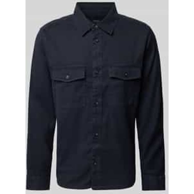 Casual fit overhemdjack met klepzakken op de borst