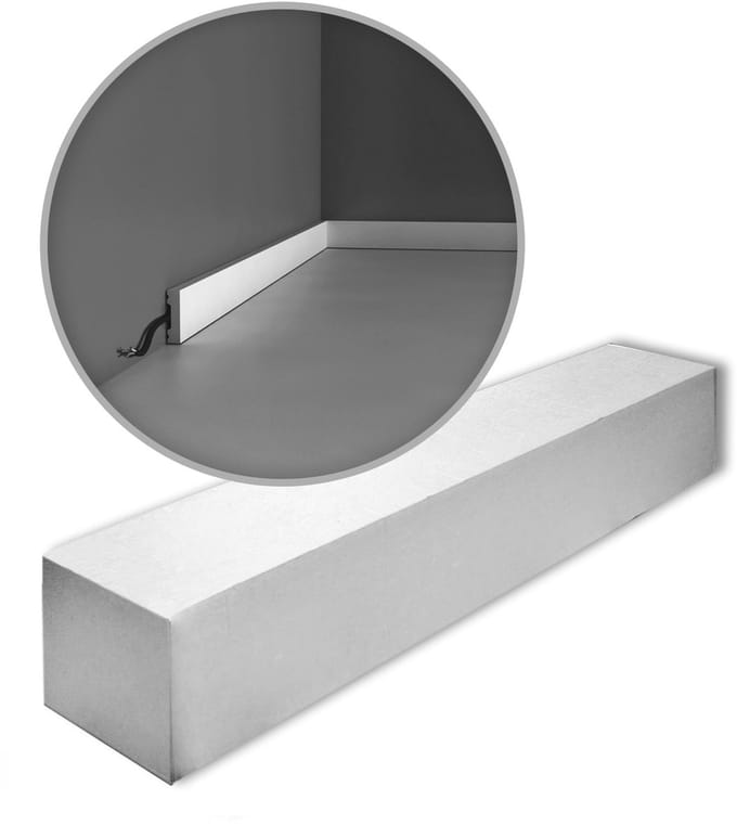 Orac Decor SX162-box AXXENT SQUARE 1 doos 36 stukken Plint 72 m
