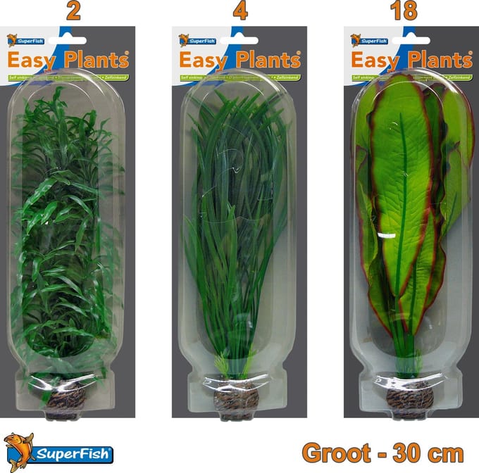 Easy Plants Aquarium kunst planten groot (Combinatieset 2)