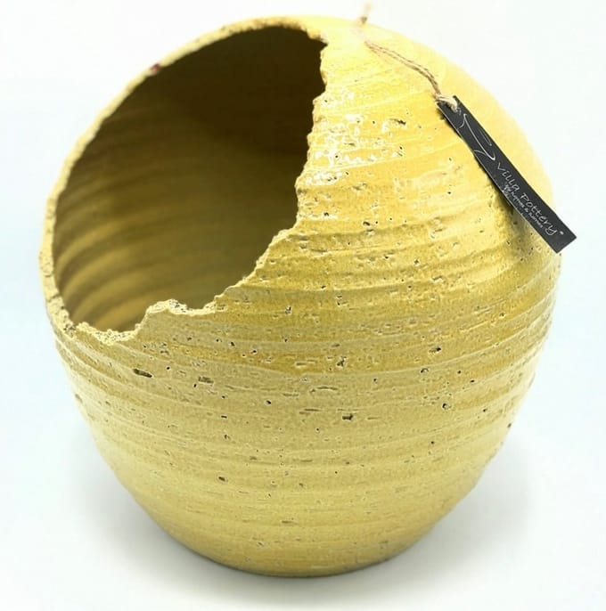 Beige Zand bolpot Stelvio 24x21 pot