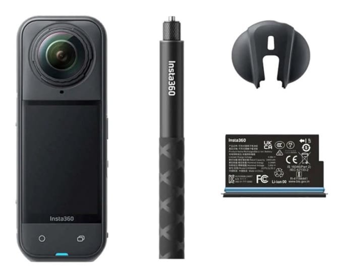 Insta360 X5 Starter Bundle – Actioncam - Zwart - Inclusief Accesoires