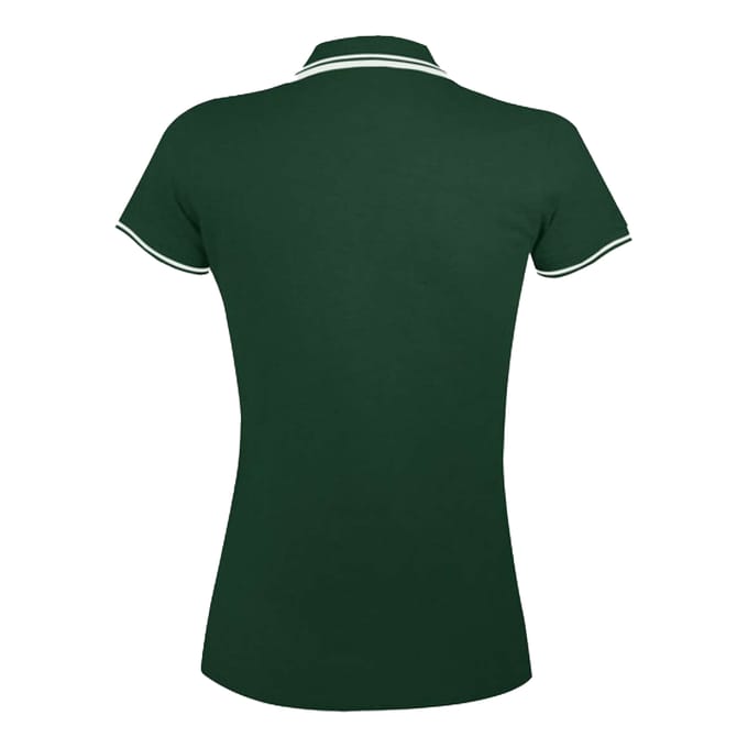 SOLS Dames/Dames Pasadena Poloshirt (Bos Groen/Wit)