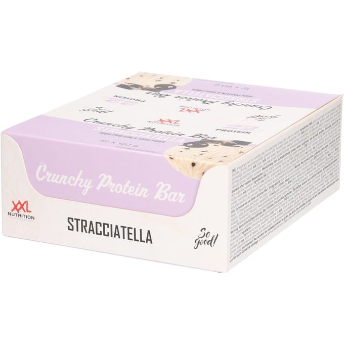 XXL Nutrition - Crunchy Protein Bar - Stracciatella - Eiwitreep - 12 Stuks