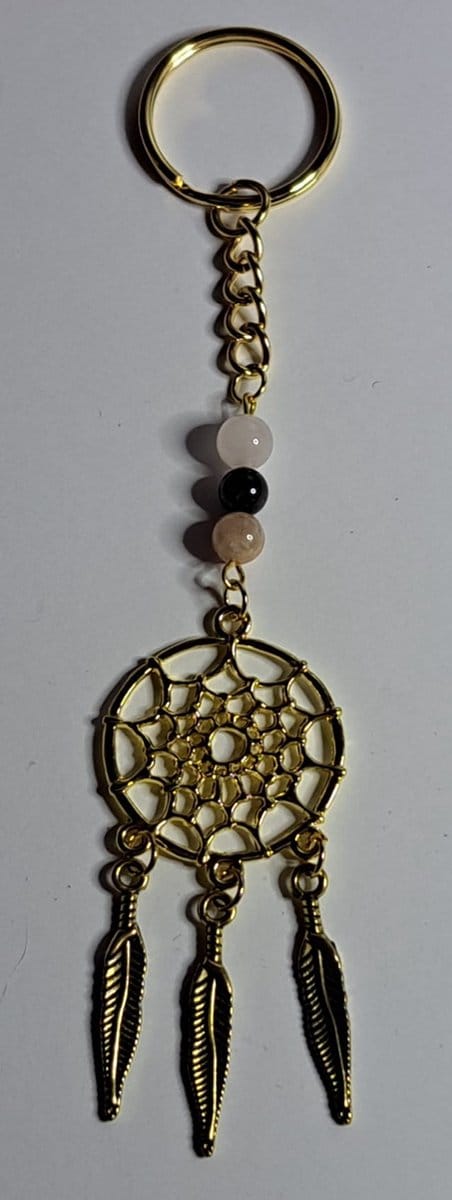 Sleutelhanger Dromenvanger "Liefde", goudkleurig