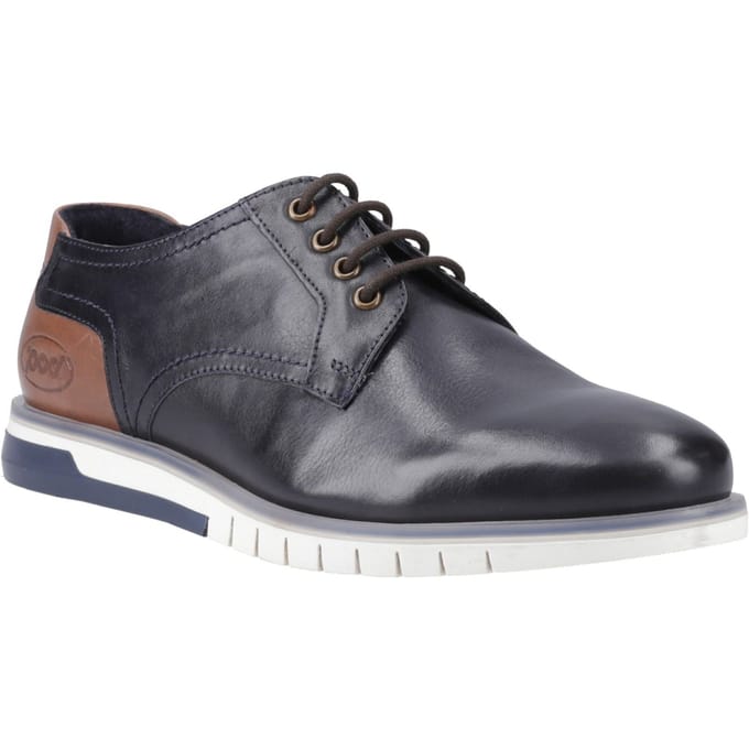 Pod Cillian Leer Heren Navy Veterschoenen