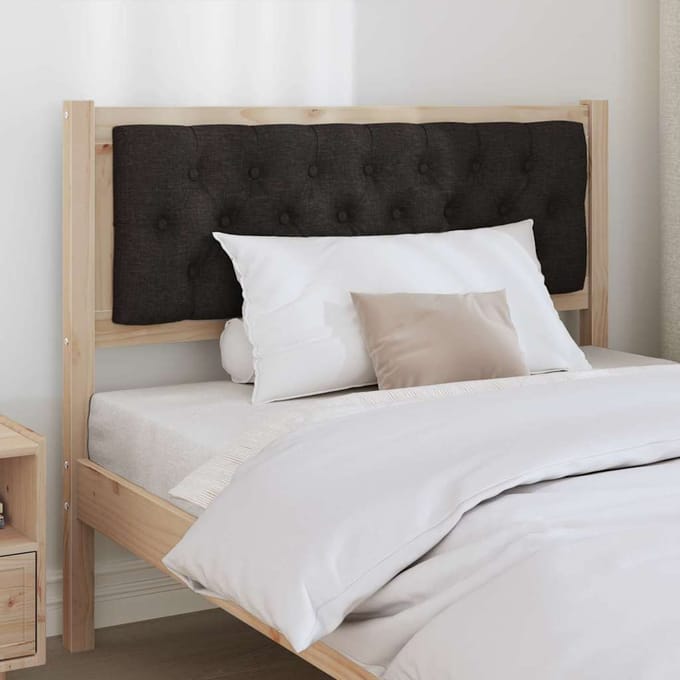 vidaXL - Hoofdbord - Anders - Bruin - en - zwart - 100 - cm - Massief - grenenhout