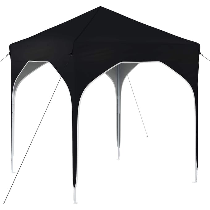 vidaXL - Pop-up - Feesttent - 194 - x - 194 - x - 245 - cm - Antraciet