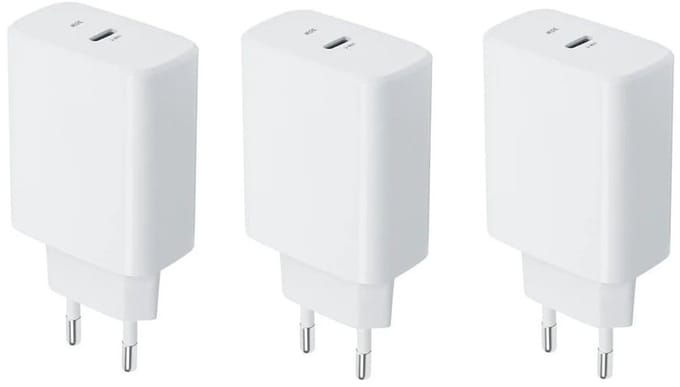 3 stuks OneOne 30W super snellader. Witte oplader met USB C. PD en Quick Charge lader adapter past op Apple iPhone SE 2, iPhone 8, iPhone 8 Plus, iPhone 10, iPhone X, iPhone XR, iPhone XS, iPhone XS Max, iPhone 11