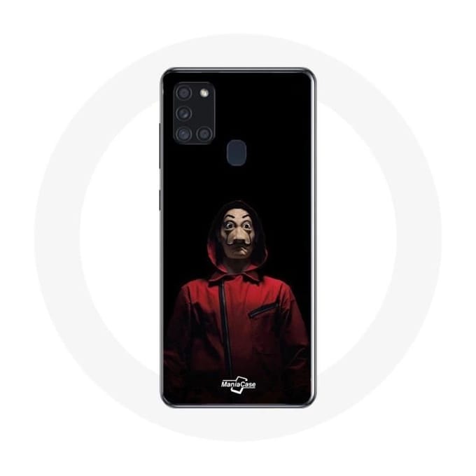 Coque - La casa de papel - Samsung Galaxy A21S - Souple - Noir - Masque noir