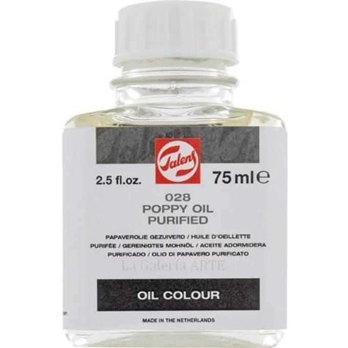 Huile d'oeillette purifiée 75 ml Talens transparent