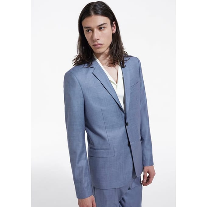 The Kooples Light Blue Suit Jacket Sky Maat: 46 | Blazers Outlet | Heren | Blauw