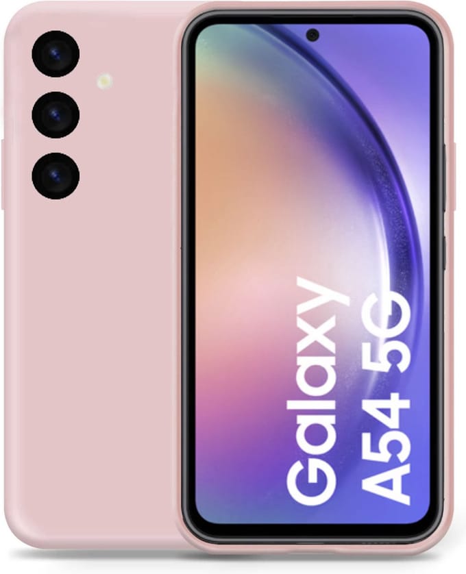 Hoesje geschikt voor Samsung A54 - Liquid Back Case Cover Rose