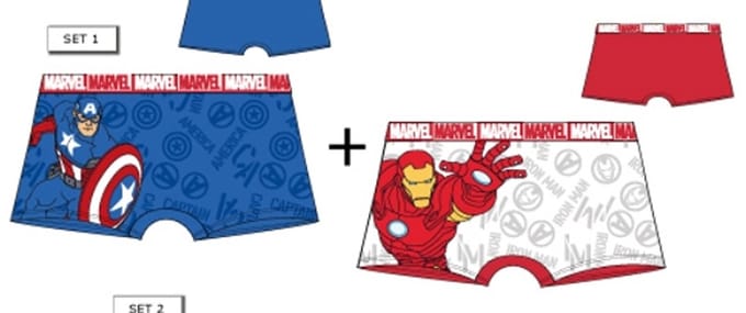 Marvel Captain America 2-Pack Boxershort Maat 110
