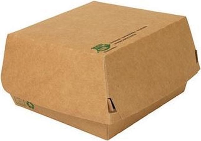 80 st. 80st. Kartonnen Hamburger Bakjes Medium