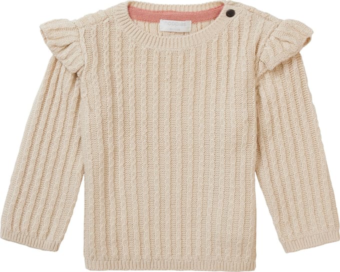 Noppies Girls pullover Verviers long sleeve Meisjes Top - Sandshell - Maat 68