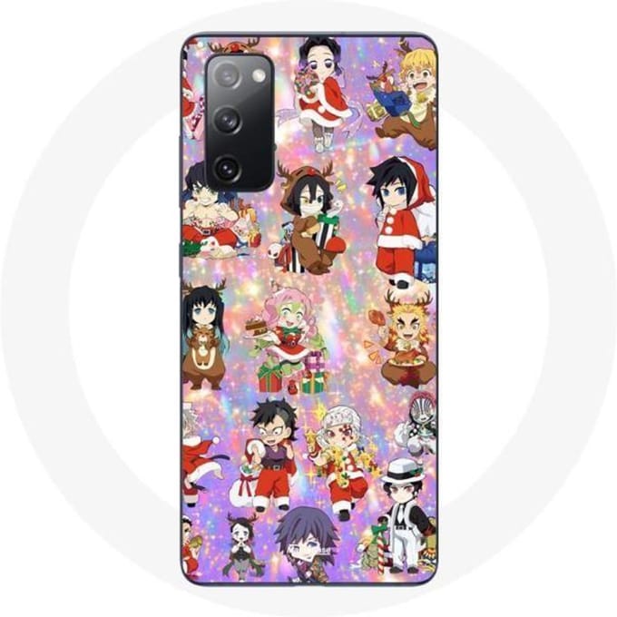 Coque pour Samsung Galaxy S20 FE Demon slayer merry christmas affiche le cadeau de noël