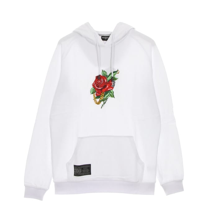 Lichtgewicht sweatshirt met capuchon voor heren, roze hoodie wit