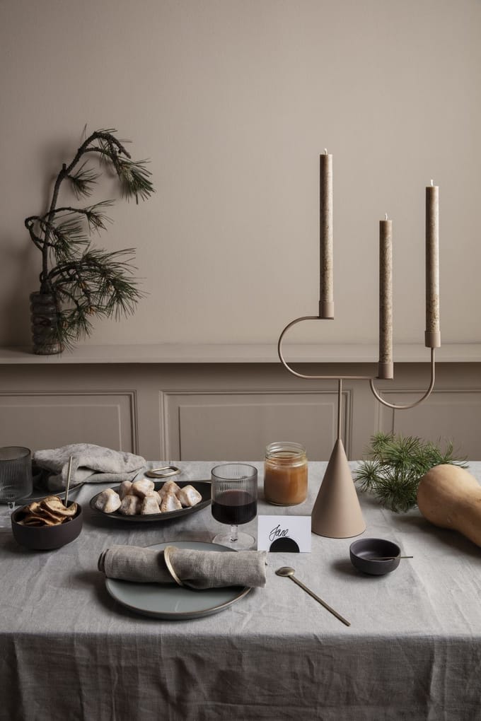Ferm Living - Flow Servetringen (Set van 4) - goud
