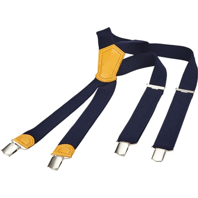 Jan Vanderstorm herren Bretels - 130 - donkerblauw - Plus Size