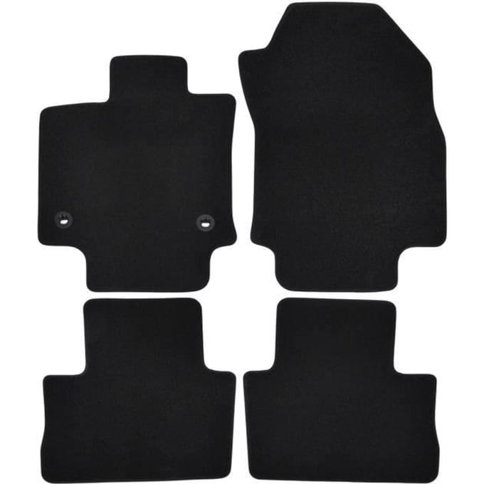 Tapis de sol - Toyota - Rav4 - Noir - 4 pièces - Renforcé sous les pédales
