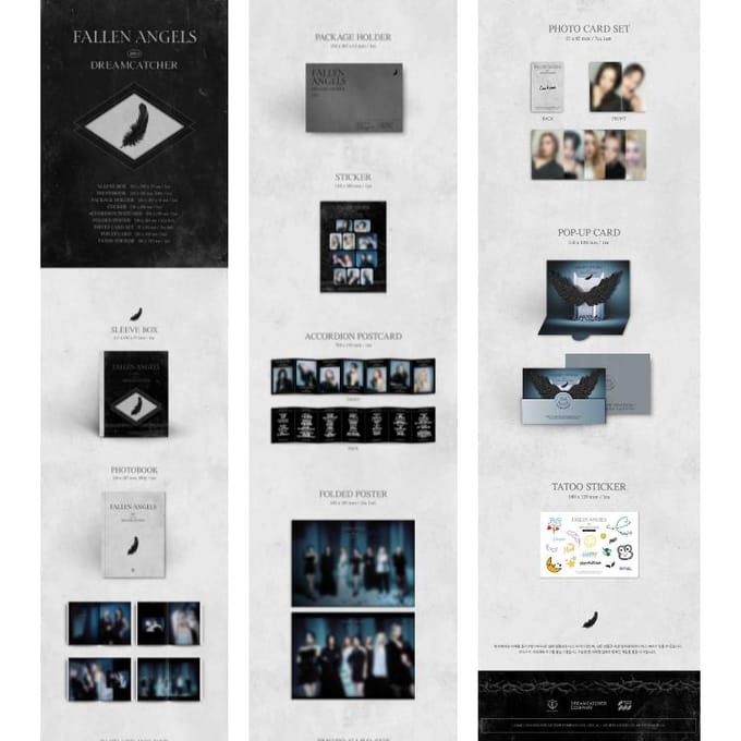 Dreamcatcher OFFICIËLE FOTOBEKER Fallen Angels white