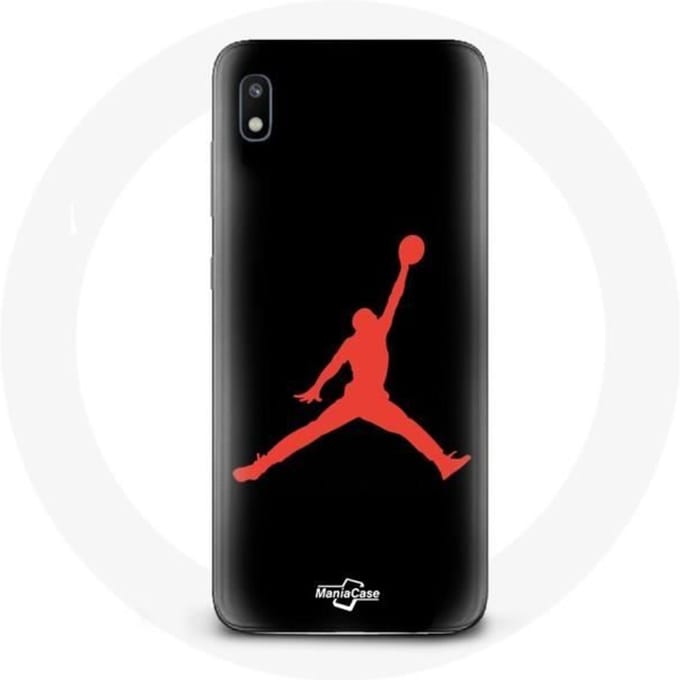 Hoesje - Air Jordan - Samsung Galaxy A10 - Rood - Flexibel - Logo rood