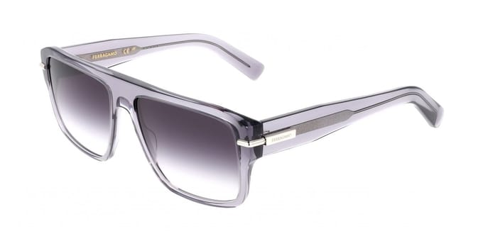 Ferragamo SF2078SLBI Transparent grey 59/16/145 MAN Zonnebrillen
