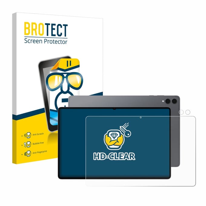 BROTECT - Screenprotector voor Samsung Galaxy Tab S11 Ultra (Voor+Camera) - Folie Beschermfolie transparant