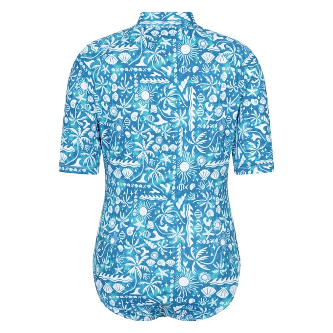 Mountain Warehouse Kinderen Mira Zeedieren Rash Guard (Blauw)