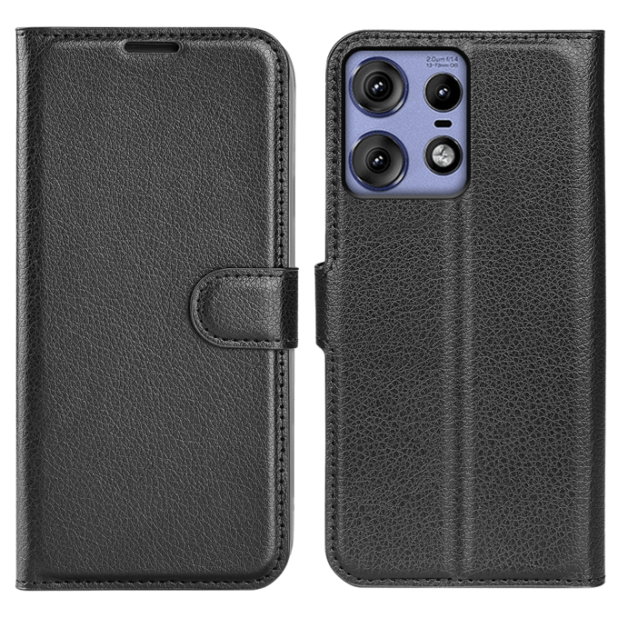 Mocaa Motorola Edge 50 Pro Slim-Fit Bookcase Zwart