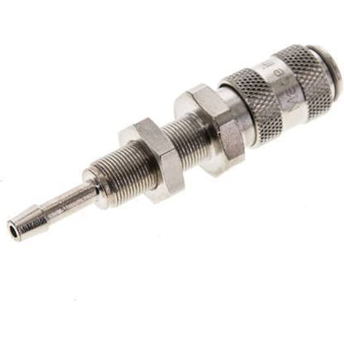 Vernikkeld Messing DN 2.7 (Micro) Luchtkoppeling Snelkoppeling 3 mm Slangpilaar Schotkoppeling
