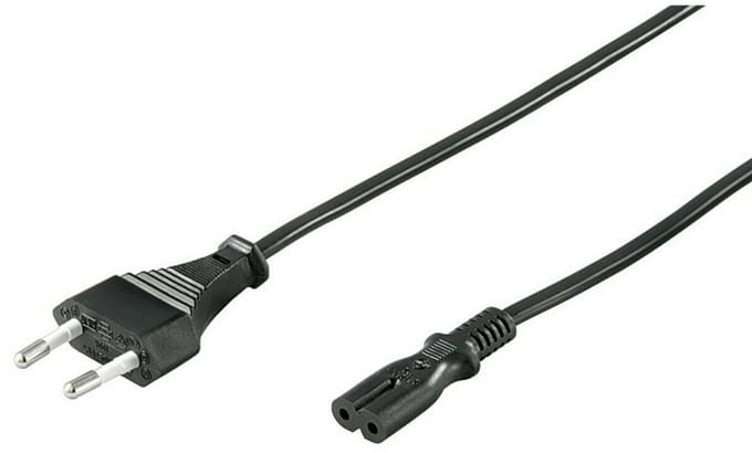 Pro Voedingskabel C7 (2 pins) - Zwart - 3m - Recht
