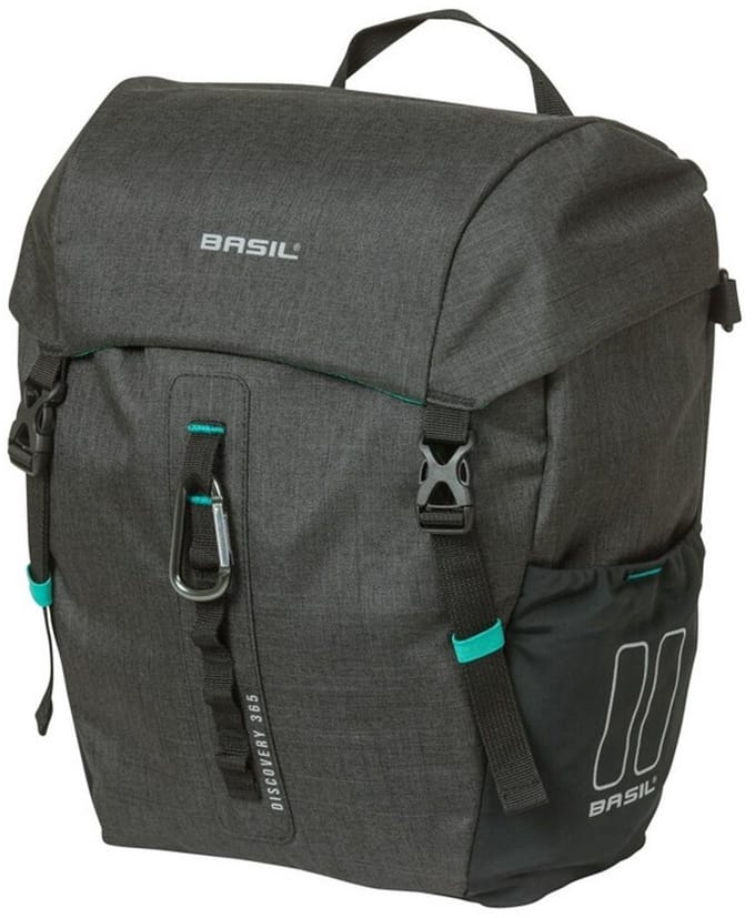 Basil Discovery 365D M - enkele tas - 9L - zwart gemeleerd