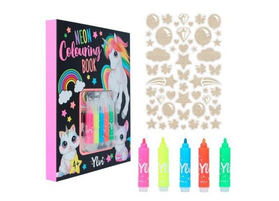 Ylvi en de Minimoomis neon kleurboek Kleurboeken