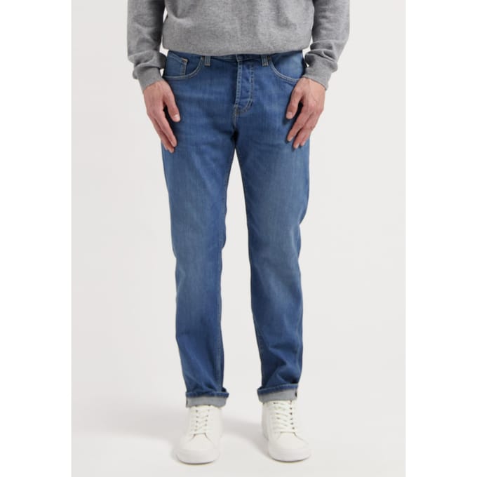Mud Jeans Hank Mid Tapered Medium Heritage Größe: W28L34 | Relaxed Fit Outlet | Herren