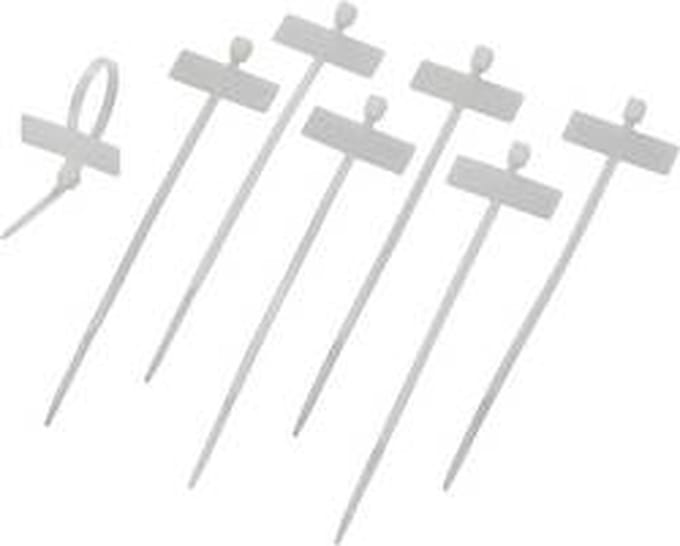 TRU COMPONENTS Kabelmarkering Markeringsvlak: 25 x 9 mm Natuur 100 stuk(s)